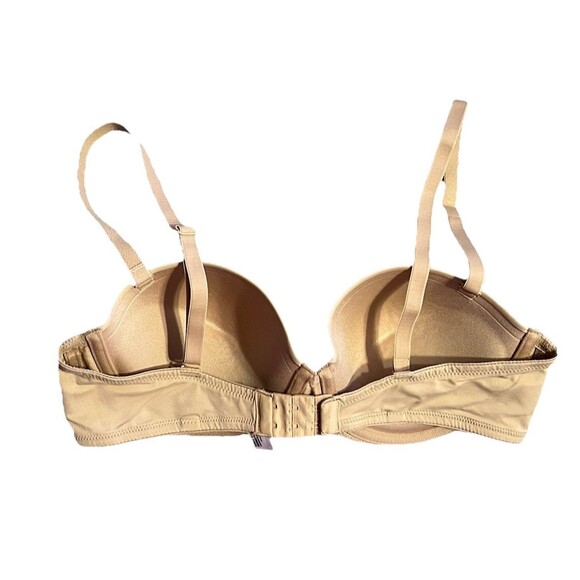 Maidenform Ultimate Stay Put Strapless Underwire Beige Bra #SE6990 Size 38B - Picture 2 of 11